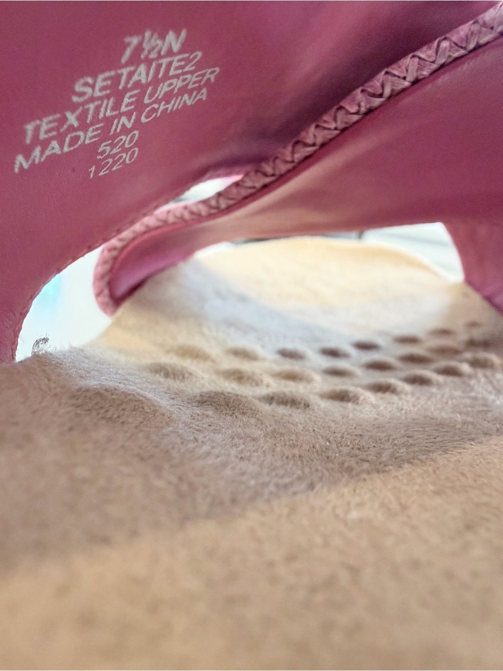 Easy Spirit Taite 2 Pink Woven Comfort Slide Sandals 7.5N _ NWOT - Picture 8 of 8